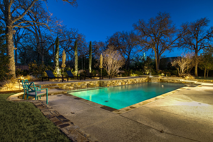 keller outdoor pool lighting
